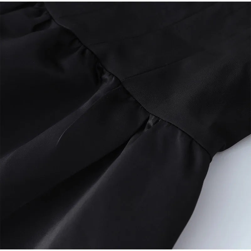 Elegant Off Shoulder Sleeveless Black Dresses