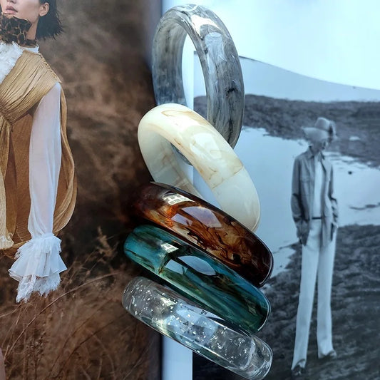 Trendy Vintage Acetate Amber Pattern